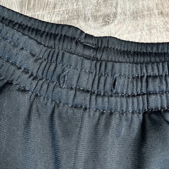 ADIDAS Boys Black White Elastic Waist Athletic Track Pants - Picture 4 of 7